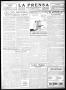 Thumbnail image of item number 3 in: 'La Prensa (San Antonio, Tex.), Vol. 10, No. 189, Ed. 1 Wednesday, August 23, 1922'.