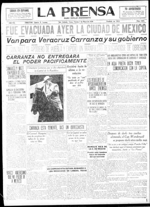 Primary view of La Prensa (San Antonio, Tex.), Vol. 7, No. 1863, Ed. 1 Friday, May 7, 1920