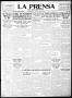 Thumbnail image of item number 1 in: 'La Prensa (San Antonio, Tex.), Vol. 10, No. 194, Ed. 1 Monday, August 28, 1922'.