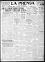 Thumbnail image of item number 1 in: 'La Prensa (San Antonio, Tex.), Vol. 8, No. 2,247, Ed. 1 Friday, June 3, 1921'.