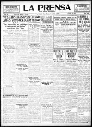 Primary view of object titled 'La Prensa (San Antonio, Tex.), Vol. 7, No. 1924, Ed. 1 Sunday, July 11, 1920'.