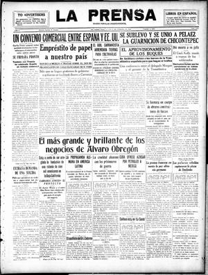 Primary view of object titled 'La Prensa (San Antonio, Tex.), Vol. 5, No. 1149, Ed. 1 Monday, February 11, 1918'.