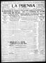 Thumbnail image of item number 1 in: 'La Prensa (San Antonio, Tex.), Vol. 8, No. 2,367, Ed. 1 Wednesday, October 5, 1921'.
