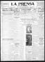 Thumbnail image of item number 1 in: 'La Prensa (San Antonio, Tex.), Vol. 8, No. 2,460, Ed. 1 Wednesday, January 18, 1922'.