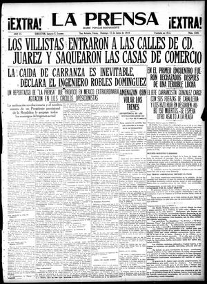 Primary view of object titled 'La Prensa (San Antonio, Tex.), Vol. 6, No. 1588, Ed. 2 Sunday, June 15, 1919'.