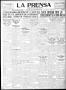 Thumbnail image of item number 1 in: 'La Prensa (San Antonio, Tex.), Vol. 10, No. 20, Ed. 1 Saturday, March 4, 1922'.