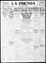 Thumbnail image of item number 1 in: 'La Prensa (San Antonio, Tex.), Vol. 7, No. 2,043, Ed. 1 Tuesday, November 9, 1920'.