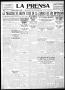 Thumbnail image of item number 1 in: 'La Prensa (San Antonio, Tex.), Vol. 10, No. 198, Ed. 1 Friday, September 1, 1922'.