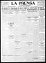 Thumbnail image of item number 1 in: 'La Prensa (San Antonio, Tex.), Vol. 10, No. 51, Ed. 1 Tuesday, April 4, 1922'.