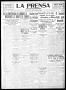 Thumbnail image of item number 1 in: 'La Prensa (San Antonio, Tex.), Vol. 10, No. 297, Ed. 1 Saturday, December 9, 1922'.