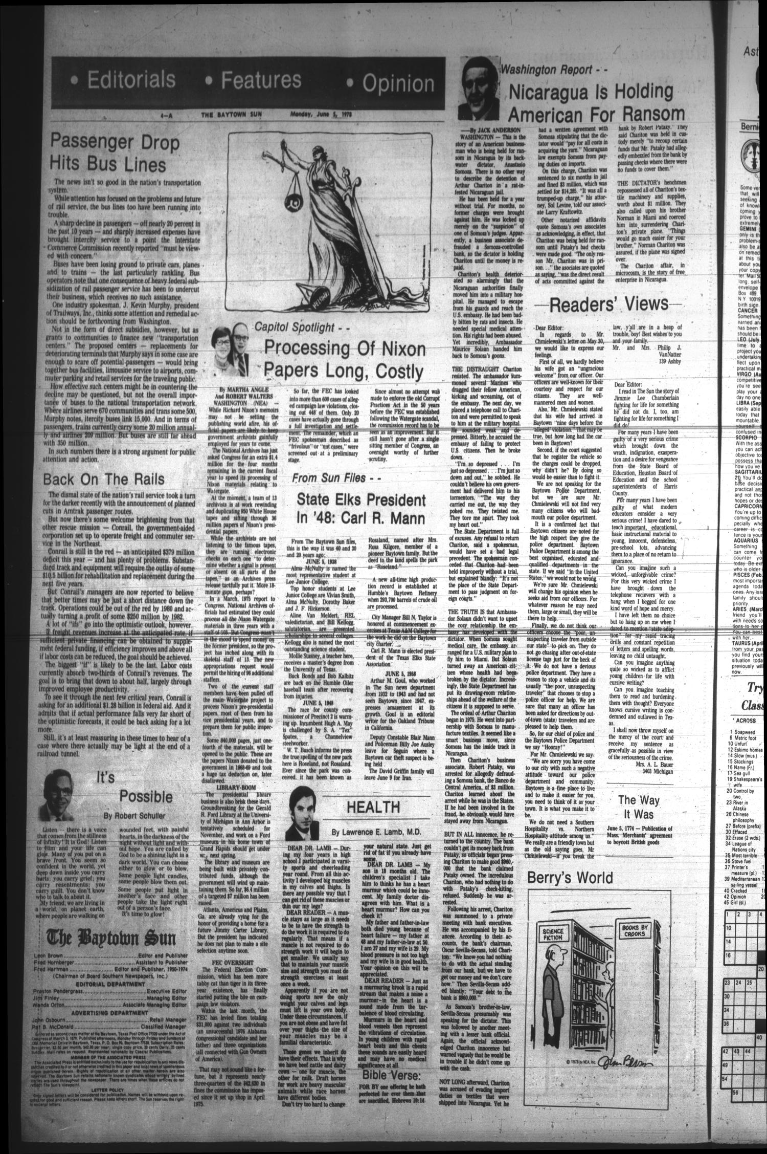 The Baytown Sun (Baytown, Tex.), Vol. 56, No. 204, Ed. 1 Monday, June 5, 1978
                                                
                                                    [Sequence #]: 4 of 20
                                                