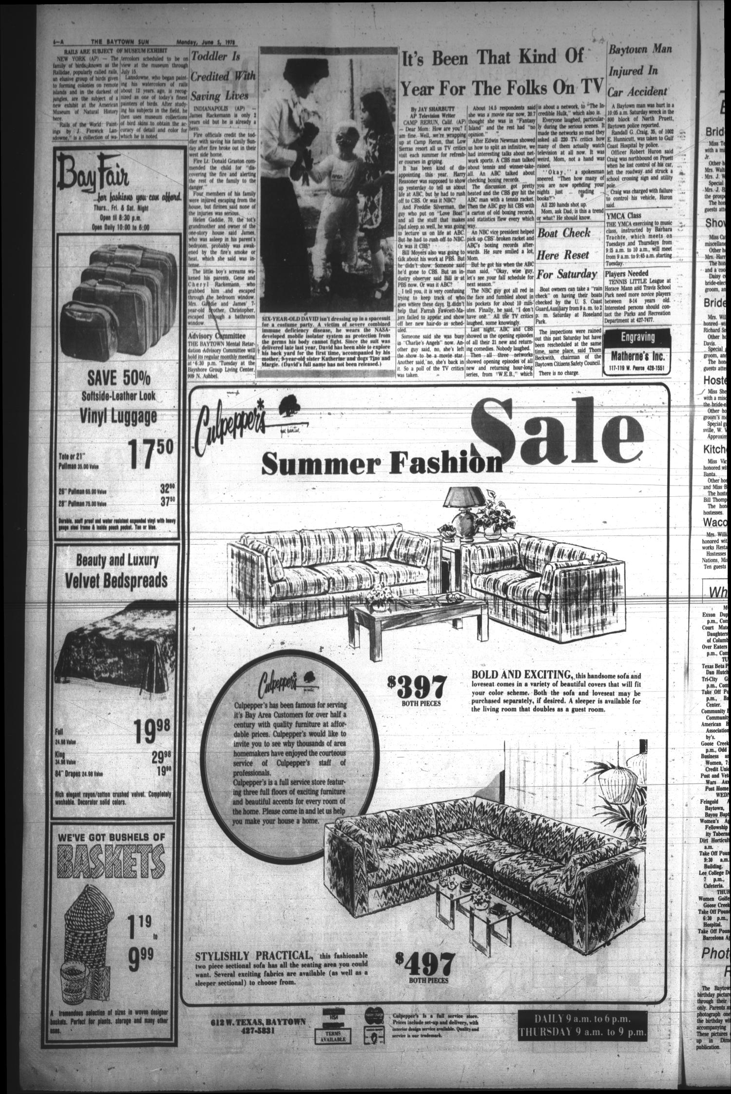 The Baytown Sun (Baytown, Tex.), Vol. 56, No. 204, Ed. 1 Monday, June 5, 1978
                                                
                                                    [Sequence #]: 6 of 20
                                                
