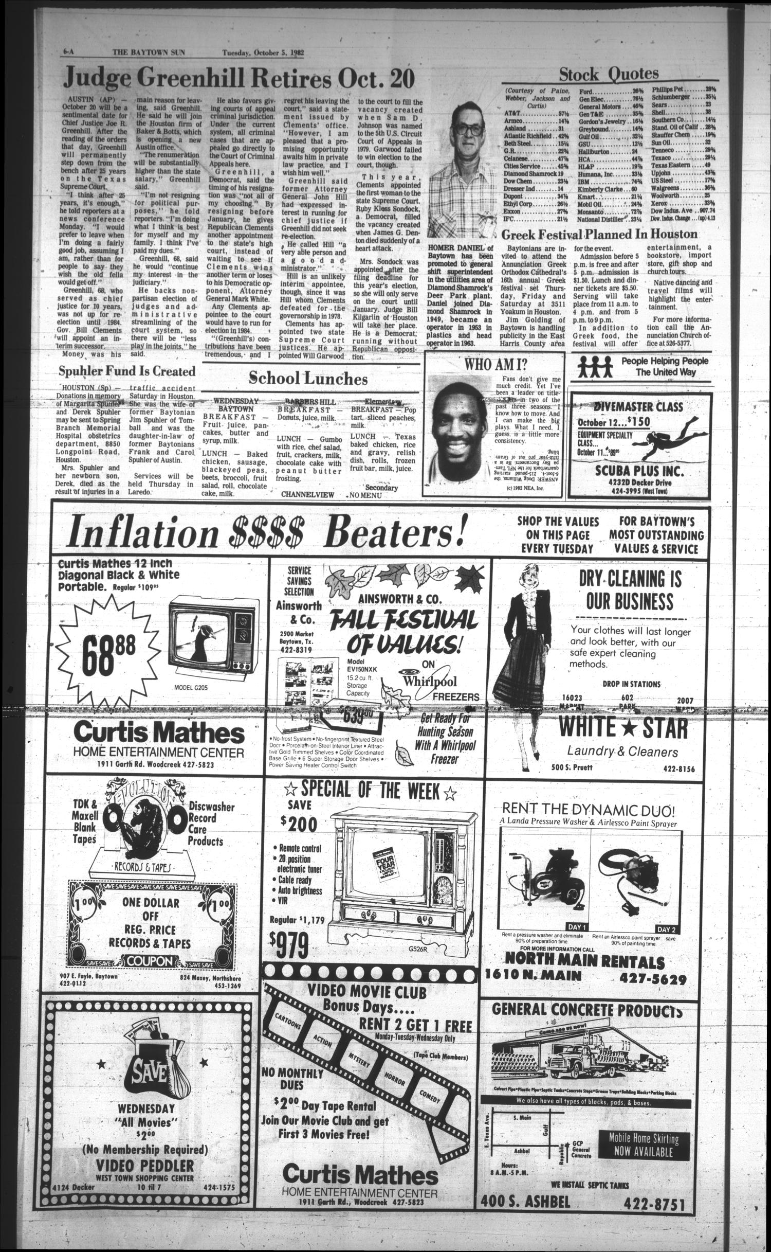 The Baytown Sun (Baytown, Tex.), Vol. 60, No. 292, Ed. 1 Tuesday, October 5, 1982
                                                
                                                    [Sequence #]: 6 of 18
                                                