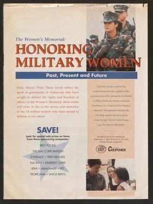 Primary view of object titled '[Clipping: The Women's Memorial: Honoring Military Women, Past, Present and Future]'.
