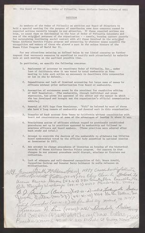 Primary view of object titled '[Group Petition #3]'.