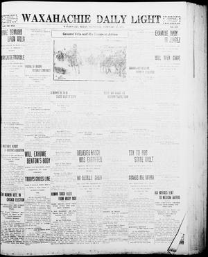 Primary view of object titled 'Waxahachie Daily Light (Waxahachie, Tex.), Vol. 21, No. 289, Ed. 1 Wednesday, February 25, 1914'.