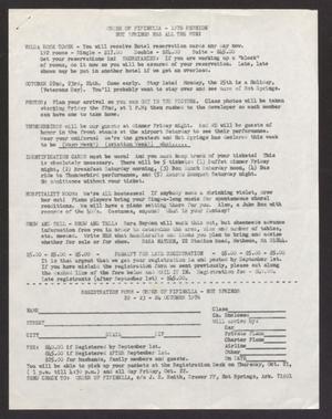 Primary view of object titled '[WASP 1976 Reunion Registration Form]'.