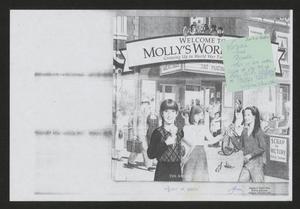 Primary view of object titled '[Clipping: Welcome to Molly's World - 1944]'.