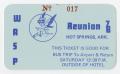 Text: [WASP Reunion Bus Ticket]