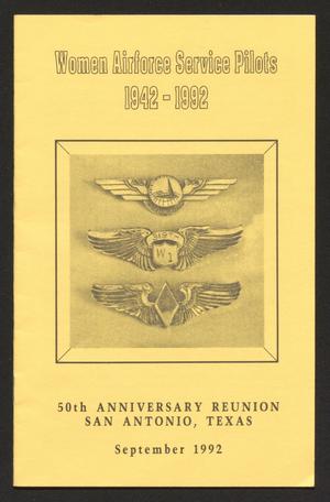 Primary view of object titled '[Pamphlet: WASP 1942-1992 50th Anniversary Reunion]'.