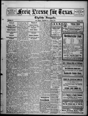 Primary view of Freie Presse für Texas. (San Antonio, Tex.), Vol. 46, No. 8770, Ed. 1 Thursday, January 5, 1911