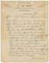 Primary view of [Letter from J. H. Surles to Mrs. W. J. Bryan, August 19, 1912]
