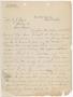 Letter: [Letter from F. S. Bell to William John Bryan, April 30, 1909]