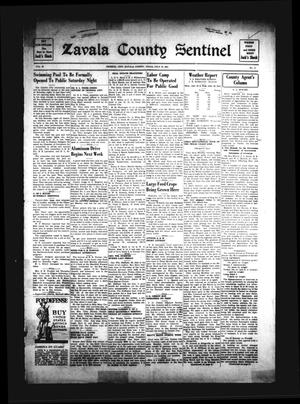 Primary view of object titled 'Zavala County Sentinel (Crystal City, Tex.), Vol. 30, No. 11, Ed. 1 Friday, July 18, 1941'.