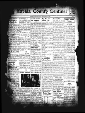 Primary view of object titled 'Zavala County Sentinel (Crystal City, Tex.), Vol. [30], No. 44, Ed. 1 Friday, February 27, 1942'.