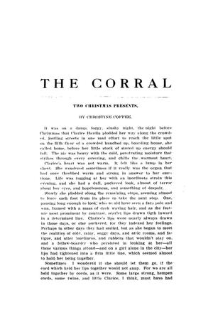 Primary view of object titled 'The Corral, Volume 1, Number 3, December, 1907'.