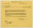 Letter: [Letter from H. L. Williams to Herman Lurie, April 22nd, 1953]