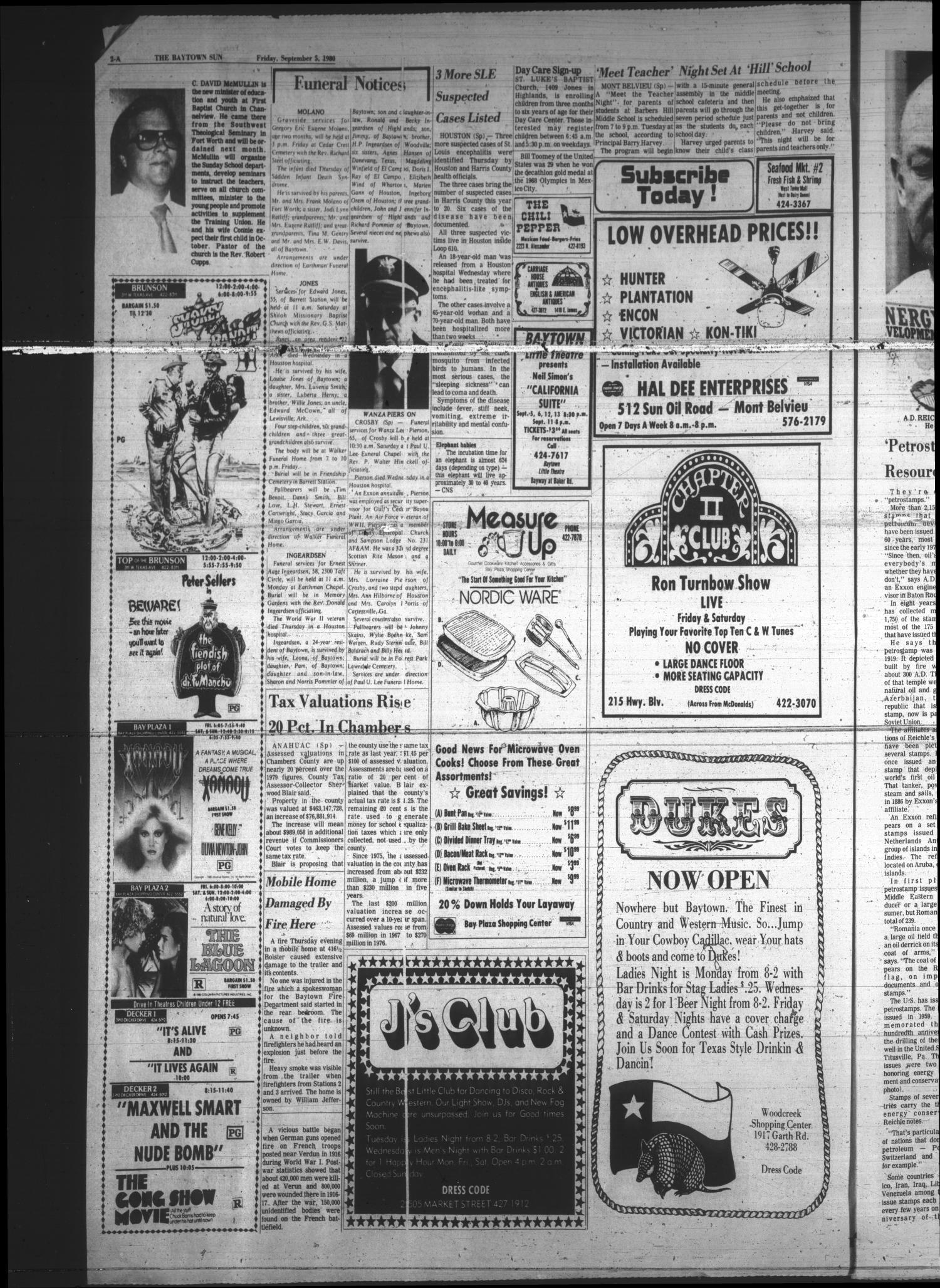 The Baytown Sun (Baytown, Tex.), Vol. 58, No. 284, Ed. 1 Friday, September 5, 1980
                                                
                                                    [Sequence #]: 2 of 20
                                                