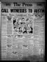 Newspaper: The Press (Fort Worth, Tex.), Vol. 6, No. 87, Ed. 1 Wednesday, Januar…