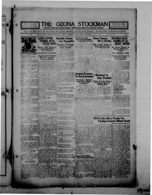 Primary view of object titled 'The Ozona Stockman (Ozona, Tex.), Vol. 16, No. 17, Ed. 1 Thursday, August 1, 1929'.