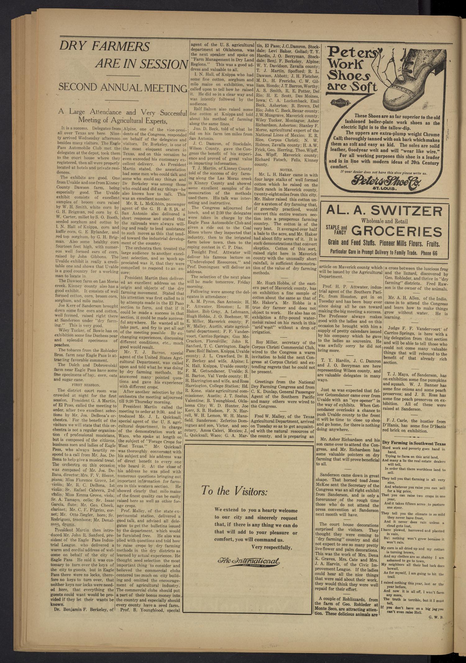 Eagle Pass News-Guide. (Eagle Pass, Tex.), Vol. 23, No. 5, Ed. 1 Friday, August 19, 1910
                                                
                                                    [Sequence #]: 4 of 19
                                                