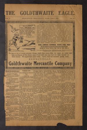 Primary view of object titled 'The Goldthwaite Eagle. (Goldthwaite, Tex.), Vol. 14, No. 40, Ed. 1 Saturday, June 8, 1907'.