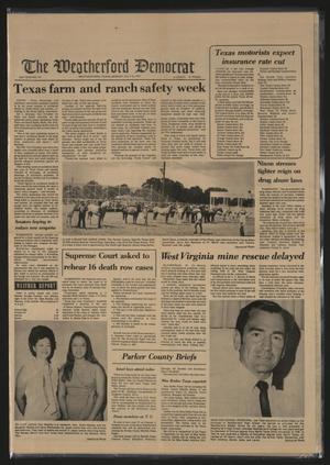 Primary view of object titled 'The Weatherford Democrat (Weatherford, Tex.), Vol. 76, No. 174, Ed. 1 Monday, July 24, 1972'.