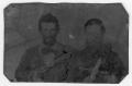 Thumbnail image of item number 1 in: '[Tintype Photo of Two Unidentified Pre-Civil War Era Men Holding Pistols]'.