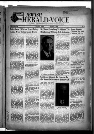 Primary view of object titled 'Jewish Herald-Voice (Houston, Tex.), Vol. 40, No. 41, Ed. 1 Thursday, January 10, 1946'.