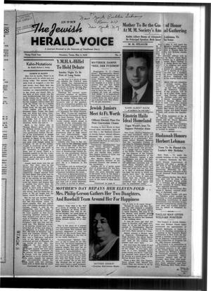 Primary view of object titled 'The Jewish Herald-Voice (Houston, Tex.), Vol. 33, No. 5, Ed. 1 Thursday, May 5, 1938'.