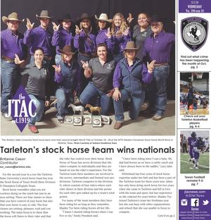 Primary view of The JTAC (Stephenville, Tex.), Vol. 199, No. 10, Ed. 1 Wednesday, November 7, 2018