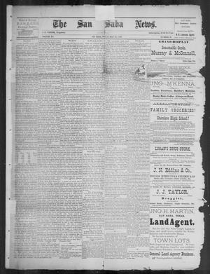Primary view of object titled 'The San Saba News. (San Saba, Tex.), Vol. 15, No. 30, Ed. 1, Friday, May 24, 1889'.
