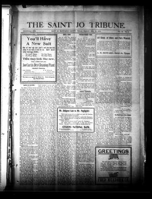 Primary view of object titled 'The Saint Jo Tribune. (Saint Jo, Tex.), Vol. 22, No. 5, Ed. 1 Friday, December 26, 1919'.