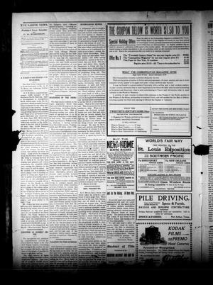 Primary view of object titled 'The Sabine News. (Sabine, Tex.), Vol. [8], No. [26], Ed. 1 Saturday, September 17, 1904'.