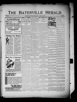 Primary view of object titled 'The Batesville Herald. (Batesville, Tex.), Vol. 10, No. 7, Ed. 1 Thursday, February 24, 1910'.