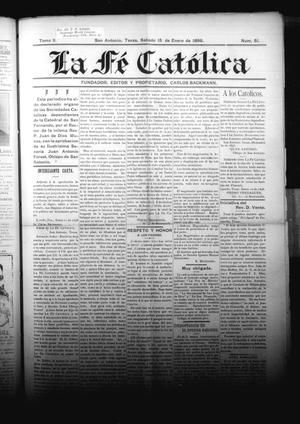 Primary view of object titled 'La Fé Católica (San Antonio, Tex.), Vol. 2, No. 51, Ed. 1 Saturday, January 15, 1898'.