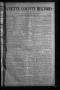 Newspaper: Fayette County Record (La Grange, Tex.), Vol. 3, No. 8, Ed. 1 Wednesd…