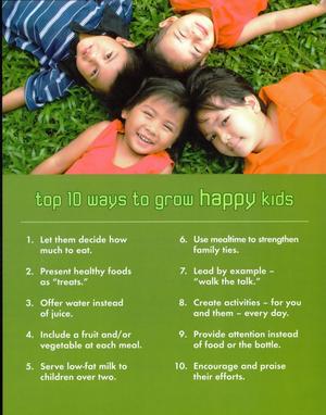 Primary view of object titled 'Top 10 ways to grow happy kids'.