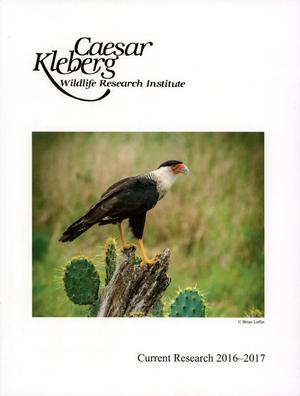 Caesar Kleberg Wildlife Research Institute Report of Current Research: 2017
