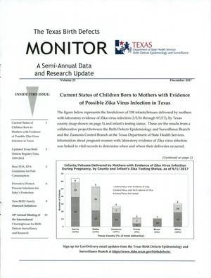 Primary view of object titled 'Texas Birth Defects Monitor, Volume 23, December 2017'.